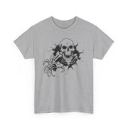 Skeleton Graphic Unisex Heavy Cotton Tee - Perfect for Halloween & Casual Wear