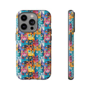Playful Cat iPhone Case - Tough & Colorful Design