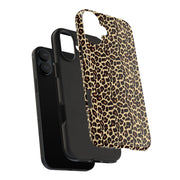 Leopard Print Tough Phone Case - Stylish & Durable Protection for Your Device
