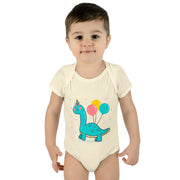 Cute Dinosaur Birthday Bodysuit for Infants - Fun Baby Clothes with Balloons