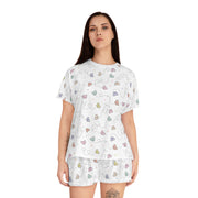 Whimsical Butterfly Women's Short Pajama Set - Cozy & Colorful Sleepwear