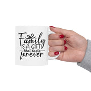 Family is the Heart of the Home Ceramic Mug - 11oz & 15oz
