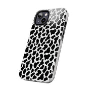 Stylish Cow Print Tough Phone Case - Durable Protection for Animal Lovers