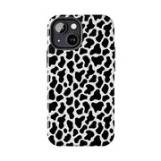 Stylish Cow Print Tough Phone Case - Durable Protection for Animal Lovers