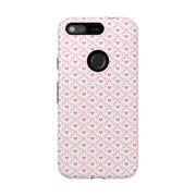 Pink Heart Pattern Google Pixel Tough Case - Stylish and Durable Phone Cover