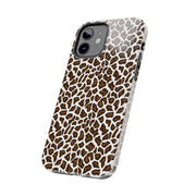 Stylish Leopard Print Tough Phone Case - Durable Protection for Your Device