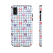 Cute Bow Pattern iPhone Case - Tough Cases for Girls & Women