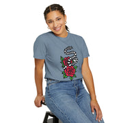 Devotree Snake & Roses Unisex Garment-Dyed T-Shirt