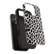 Stylish Cow Print Tough Phone Case - Durable Protection for Animal Lovers