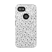 Cute Dog Pattern Google Pixel Phone Case - Tough Cases for Pet Lovers