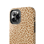 Giraffe Print Tough Phone Case for Animal Lovers