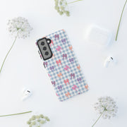 Cute Bow Pattern Tough Samsung Galaxy Phone Case - Stylish Protective Cover for Everyday Use