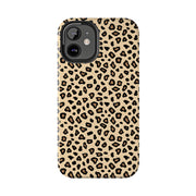 Leopard Print Tough Phone Case - Stylish Protection for Your Device