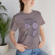 Botanical Snake Unisex Jersey Tee - Stylish Floral Design for Nature Lovers