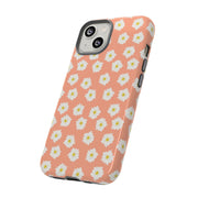 Floral Tough Phone Case with Daisy Design