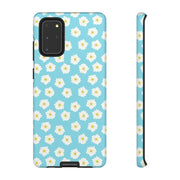 Floral Tough Samsung Galaxy Phone Case - Daisy Design for Summer Vibes