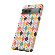 Colorful Diamond Pattern Google Pixel Phone Case - Tough Cases