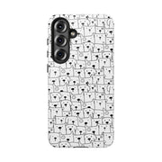 Cute Dog Pattern Samsung Galaxy Phone Case - Tough Cases for Pet Lovers