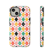 Colorful Playing Card Pattern Tough Case for iPhone