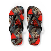 Tropical Print Flip Flops - Summer Vibes Sandals for Beach Lovers