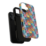 Playful Cat iPhone Case - Tough & Colorful Design