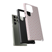 Stylish Samsung Galaxy Phone Case with Pink Ribbon Design