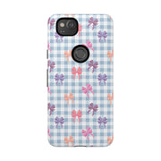 Bow-Patterned Google Pixel Phone Case - Stylish Protection for Your Device