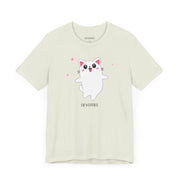 Cute Cat Devotion Unisex Short Sleeve Tee - Fun & Playful T-Shirt for Cat Lovers