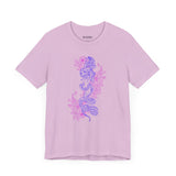 Bohemian Floral Snake Unisex Tee - Soft Pastel Color Shirt for Nature Lovers