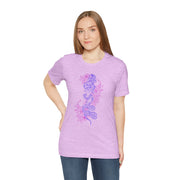 Bohemian Floral Snake Unisex Tee - Soft Pastel Color Shirt for Nature Lovers