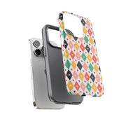 Colorful Playing Card Pattern Tough Case for iPhone