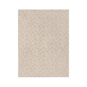 Cozy Velveteen Microfiber Blanket with Elegant Leaf Pattern