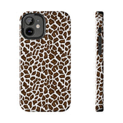 Stylish Leopard Print Tough Phone Case - Durable Protection for Your Device