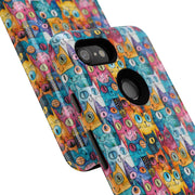 Colorful Cat Google Pixel Phone Case - Tough Cases for Pet Lovers