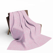 Cozy Pink Floral Arctic Fleece Blanket for Warmth and Comfort