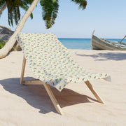 Tropical Beach Towel - Fun Palm & Floral Print
