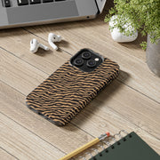 Wild Tiger Print Tough Phone Case – Durable Protection for Adventurers
