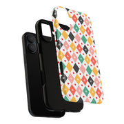 Colorful Playing Card Pattern Tough Case for iPhone