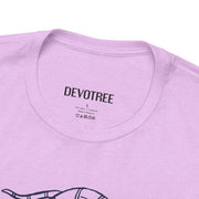 Unisex Short Sleeve Tee with Snake and Floral Design - Trendy Casual Wear