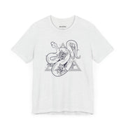 Unisex Jersey Short Sleeve Tee - Mystic Snake and Rose Design