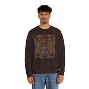 Vibrant Bohemian Unisex Crewneck Sweatshirt - Colorful Artistic Design