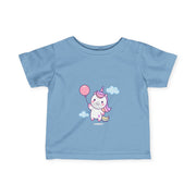 Cute Unicorn Infant Tee with Balloon - Perfect Gift for Birthdays and Celebrations