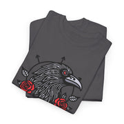 Devotree Unisex Heavy Cotton Tee - Vintage Eagle & Roses Graphic Shirt