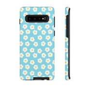 Floral Tough Samsung Galaxy Phone Case - Daisy Design for Summer Vibes