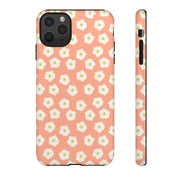 Floral Tough Phone Case with Daisy Design