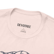 Unisex Short Sleeve Tee with Snake and Floral Design - Trendy Casual Wear