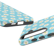 Floral Tough Samsung Galaxy Phone Case - Daisy Design for Summer Vibes