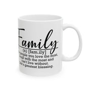 Family Definition Ceramic Mug - Gift for Loved Ones