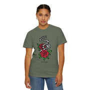 Devotree Snake & Roses Unisex Garment-Dyed T-Shirt