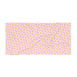 Charming Floral Beach Towel - Perfect for Summer Days and Pool Parties